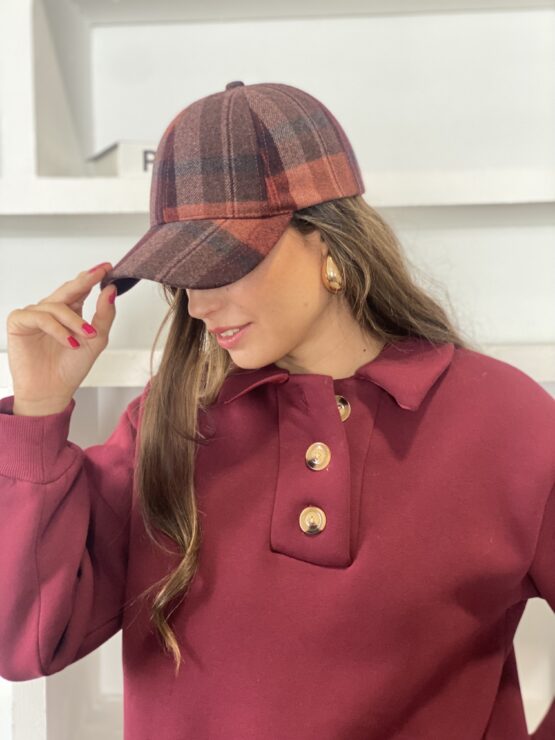 Gorra Benoit burdeos
