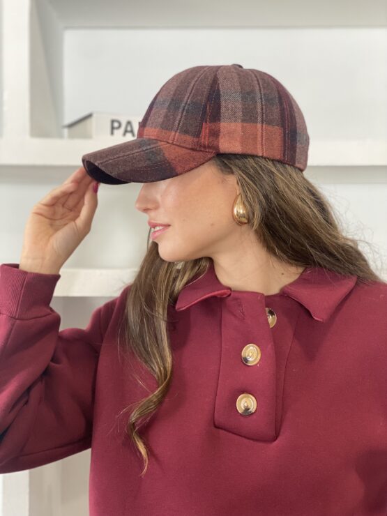 Gorra Benoit burdeos - Imagen 4