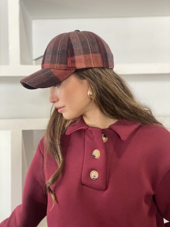 Gorra Benoit burdeos - Imagen 2