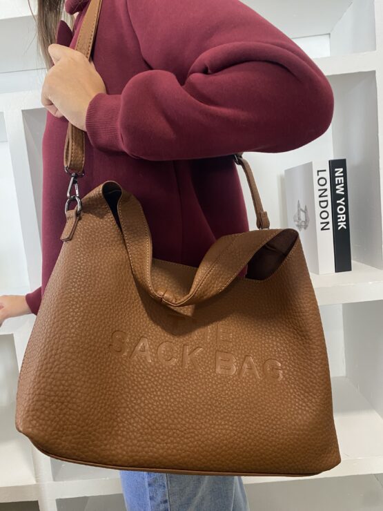 Bolso the sack bag camel