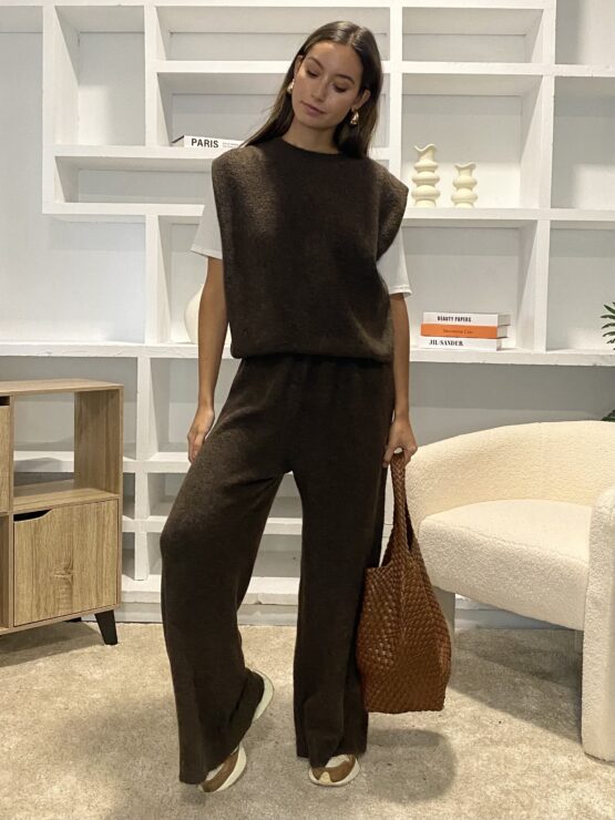 Conjunto  de punto montparnasse chocolate - Imagen 7