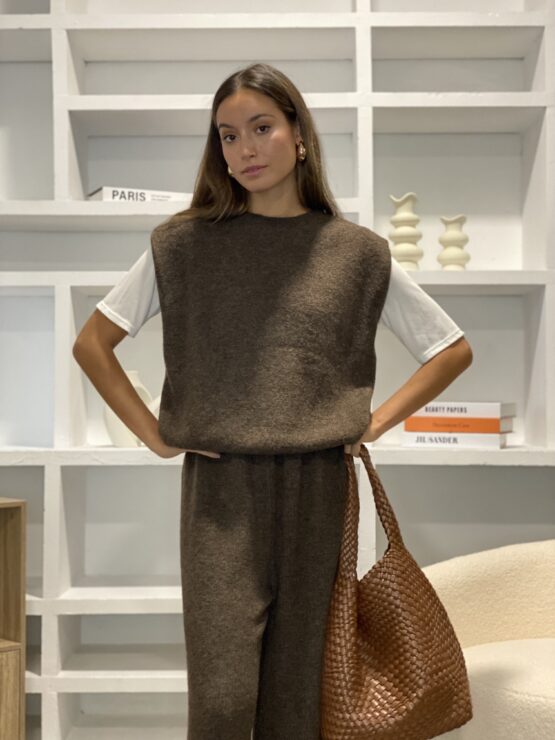 Conjunto  de punto montparnasse chocolate - Imagen 4