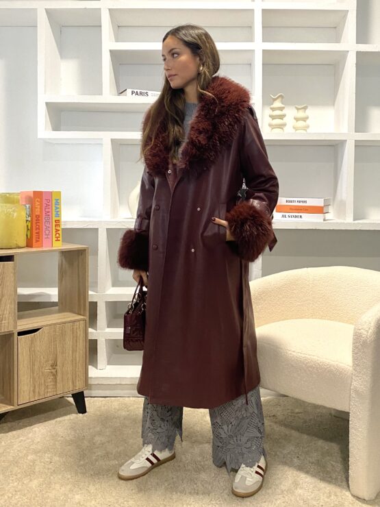 Trench bimba efecto piel con pelo - Imagen 4
