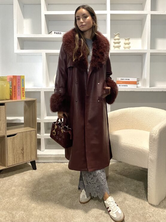 Trench bimba efecto piel con pelo - Imagen 5