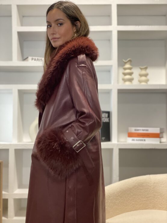 Trench bimba efecto piel con pelo - Imagen 6