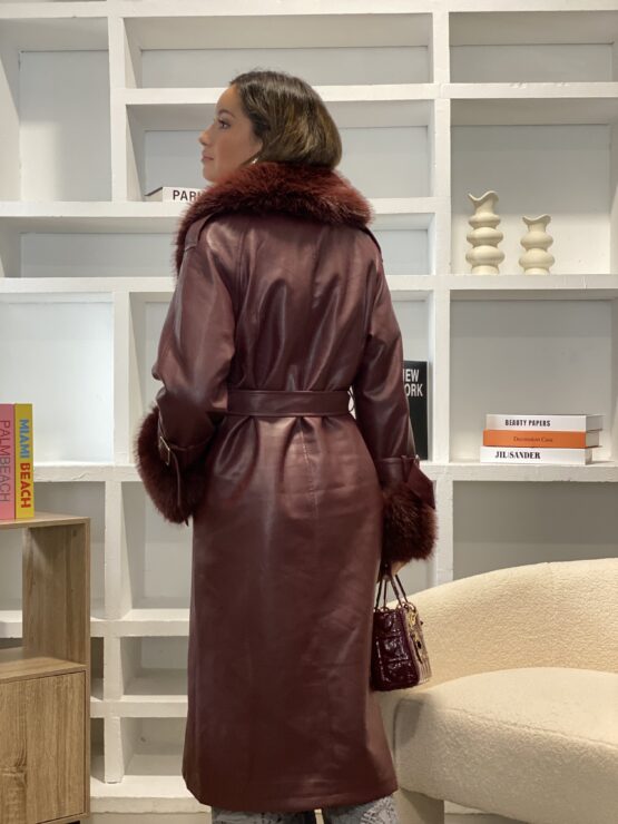 Trench bimba efecto piel con pelo - Imagen 3