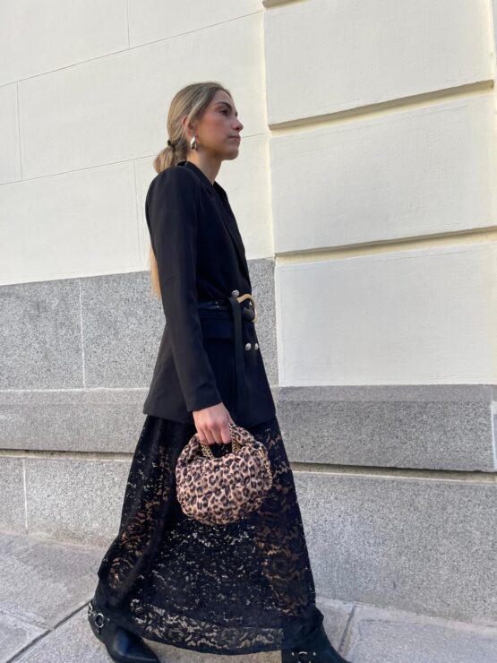 Falda de encaje Marietta black - Imagen 4