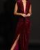 Vestido terciopelo candela burdeos