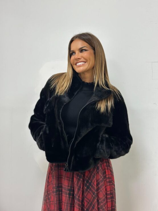 Bomber pelo noir