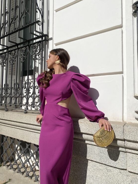 Vestido carlota crep buganvilla - Imagen 2