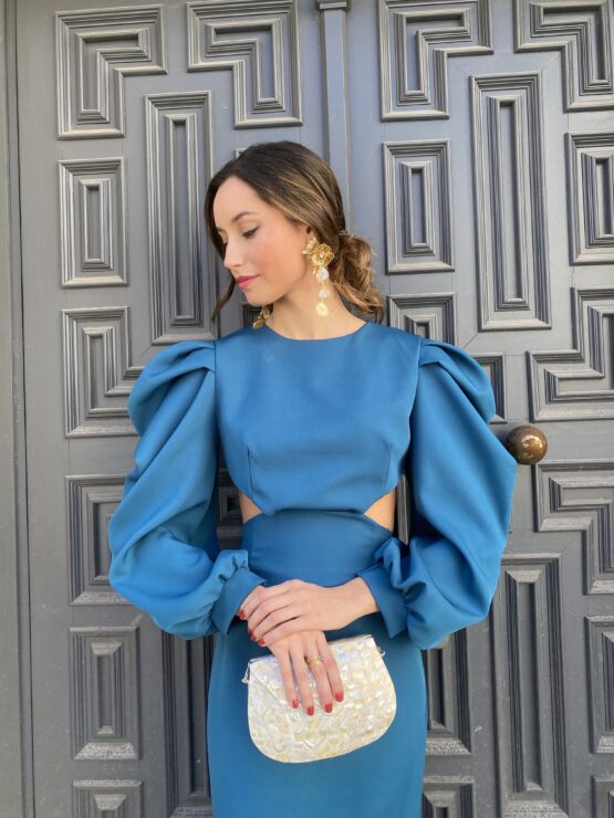 Vestido crep carlota pato