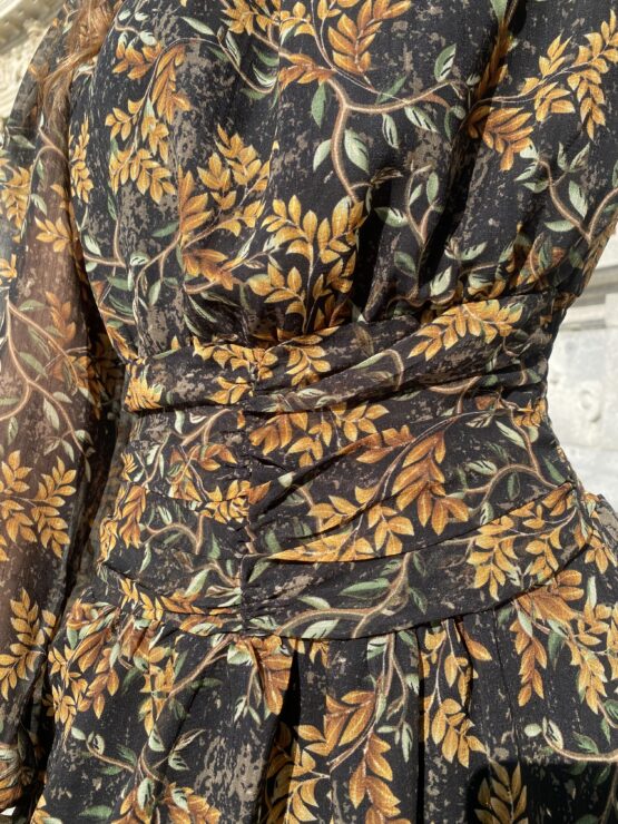 Vestido flor liberto chiffon - Imagen 3