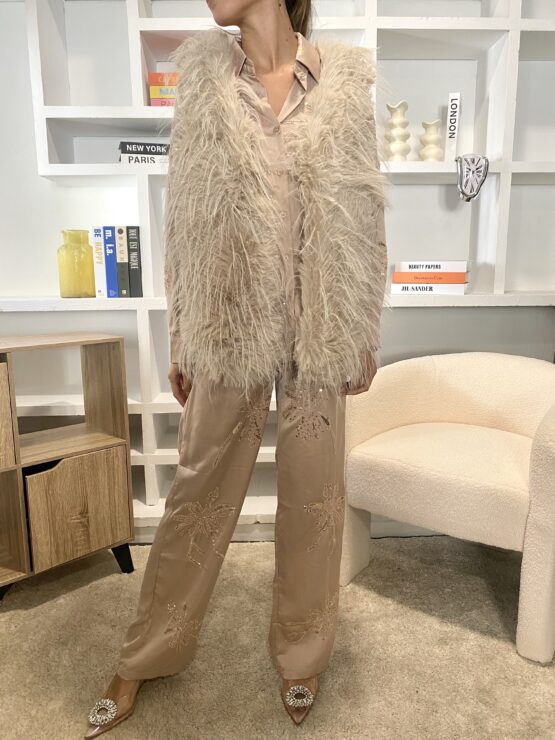 Chaleco pelo Manhattan nude - Imagen 2