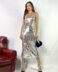 Vestido lentejuelas plata