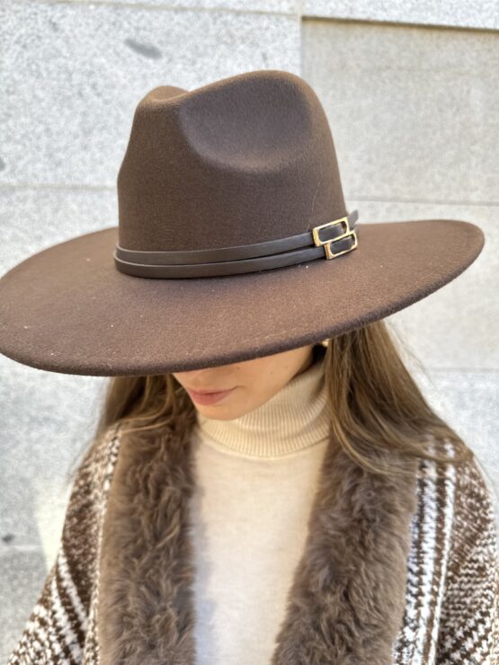 Sombrero fieltro thierry chocolate - Imagen 3
