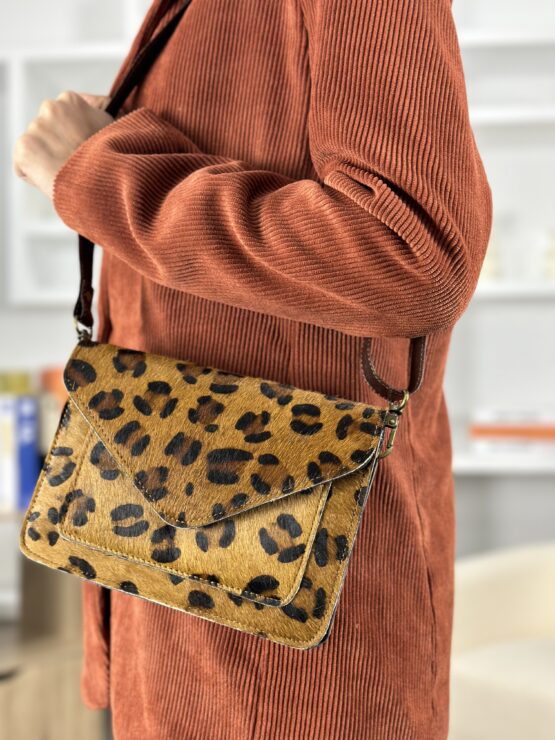Bolso de piel Florencia animal print