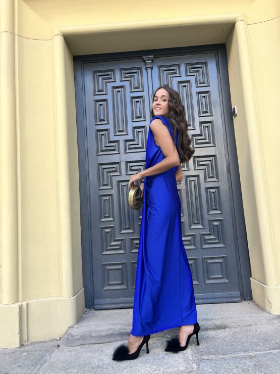 Vestido punto Palermo azul - Imagen 4