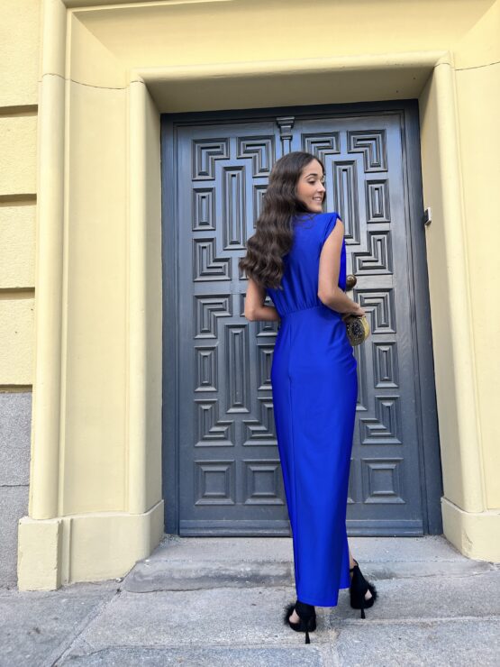 Vestido punto Palermo azul - Imagen 2