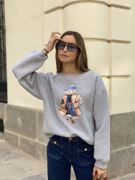 Sudadera Teddy grey - Imagen 6
