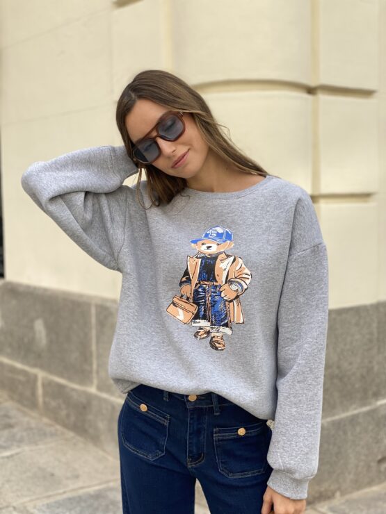Sudadera Teddy grey - Imagen 7