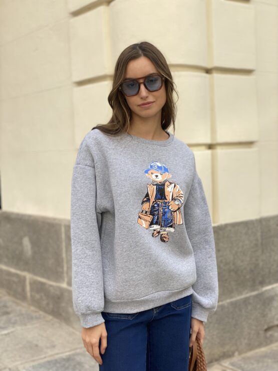 Sudadera Teddy grey - Imagen 4