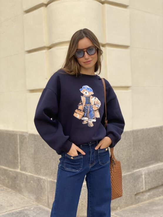 Sudadera Teddy azul marino - Imagen 5