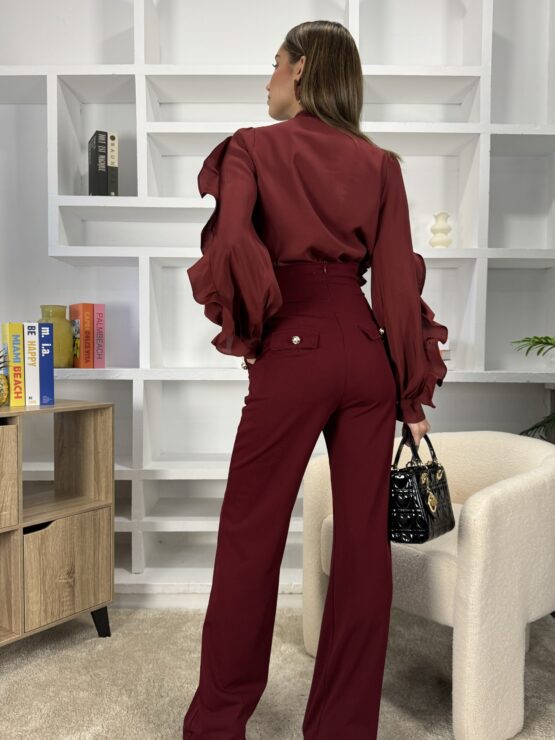 Pantalón Parma burdeos - Imagen 4