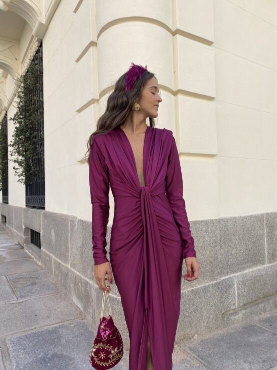 Vestido punto Palermo buganvilla