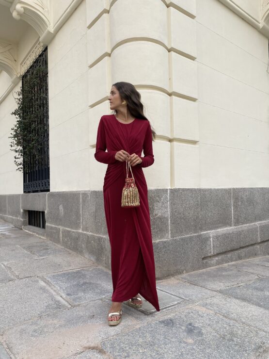 Vestido punto Lisboa rouge - Imagen 7
