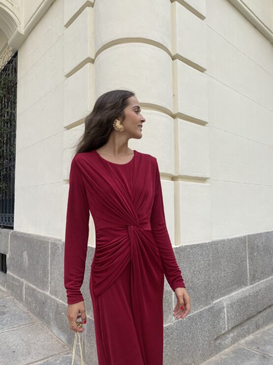 Vestido punto Lisboa rouge