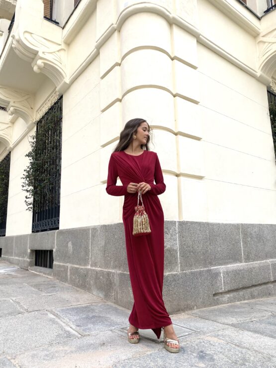 Vestido punto Lisboa rouge - Imagen 6