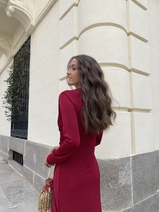 Vestido punto Lisboa rouge - Imagen 4