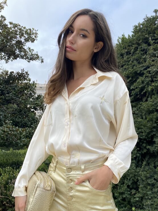 Camisa satén gold