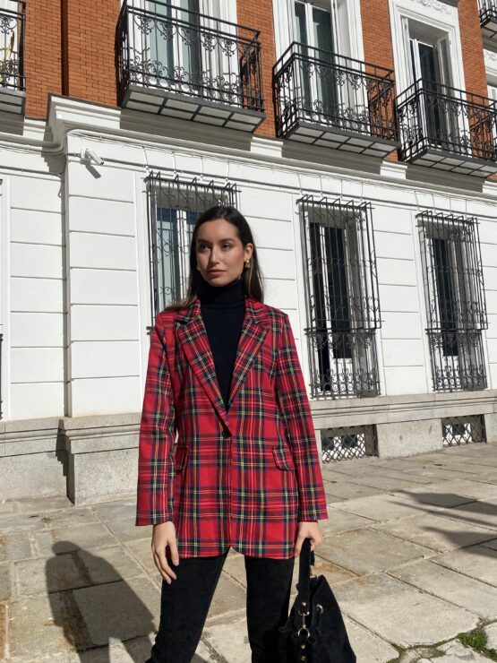 Blazer cuadro  tartán Rouge - Imagen 6