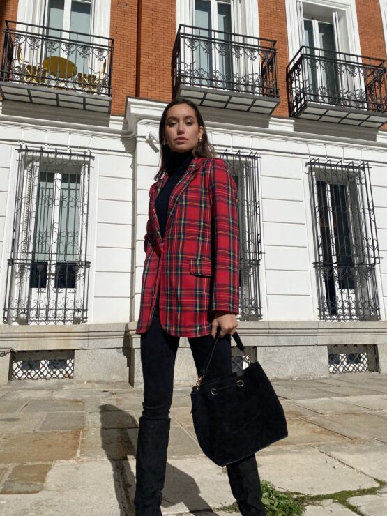 Blazer cuadro  tartán Rouge - Imagen 3