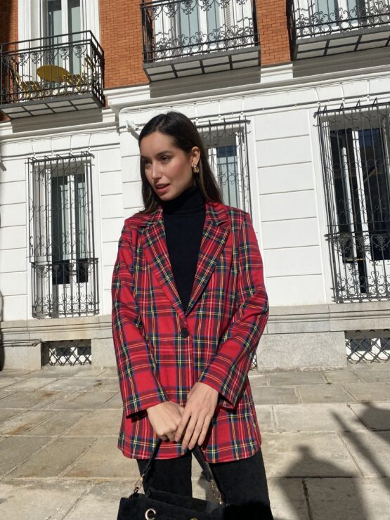 Blazer cuadro  tartán Rouge - Imagen 4
