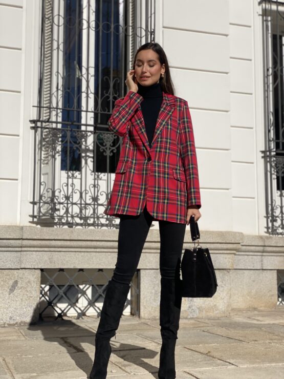 Blazer cuadro  tartán Rouge - Imagen 2