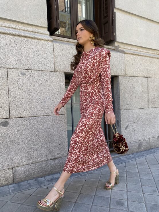 Vestido de punto claudia vino