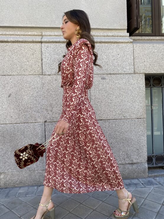 Vestido de punto claudia vino - Imagen 6
