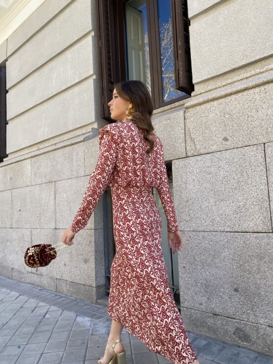 Vestido de punto claudia vino - Imagen 3