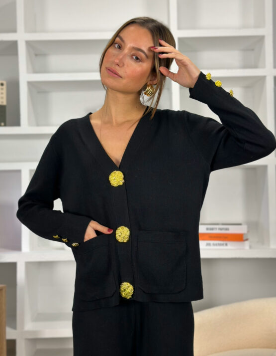 Conjunto de punto London negro - Imagen 2