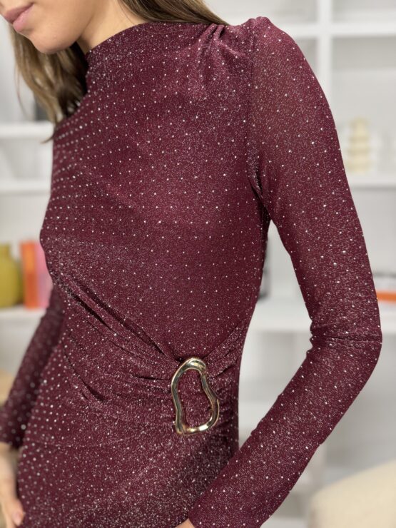 Vestido burdeos paris - Imagen 6