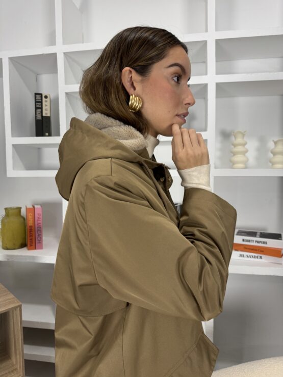 Parka waterproof forrada de pelo - Imagen 8
