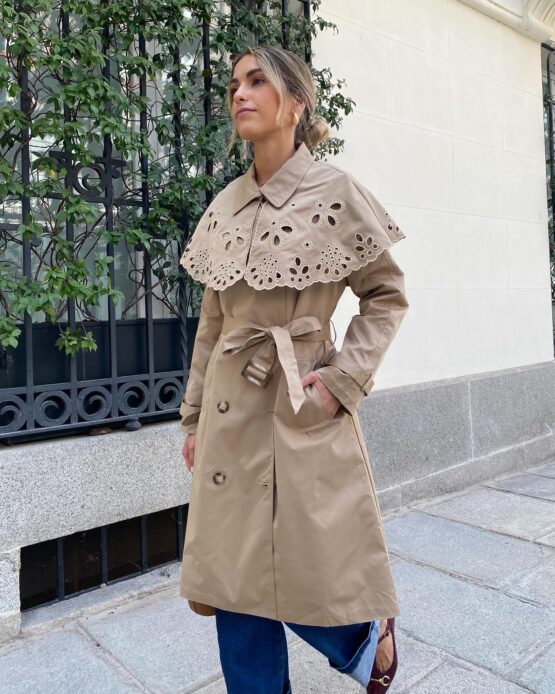 Trench  Renata bordado inglés - Imagen 5