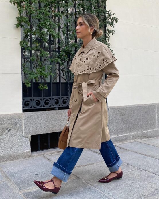 Trench  Renata bordado inglés - Imagen 2