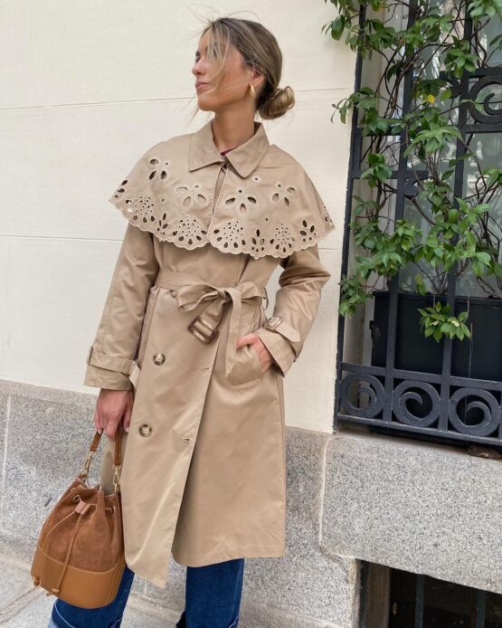 Trench  Renata bordado inglés