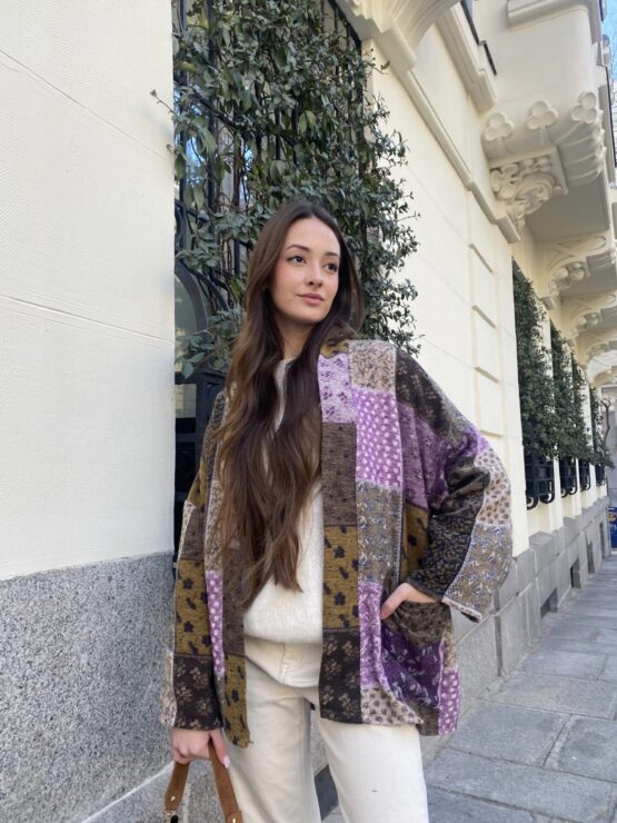 Abrigo paisley patchwork