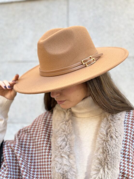 Sombrero fieltro thierry camel