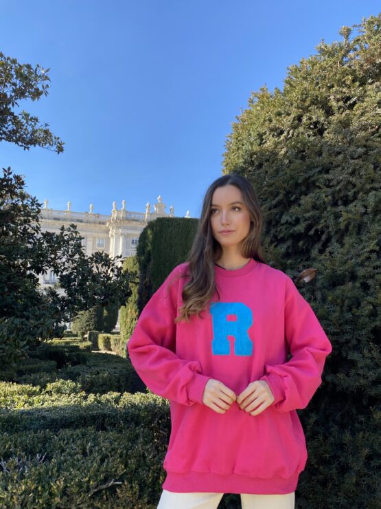 Sudadera R fucsia - Imagen 2
