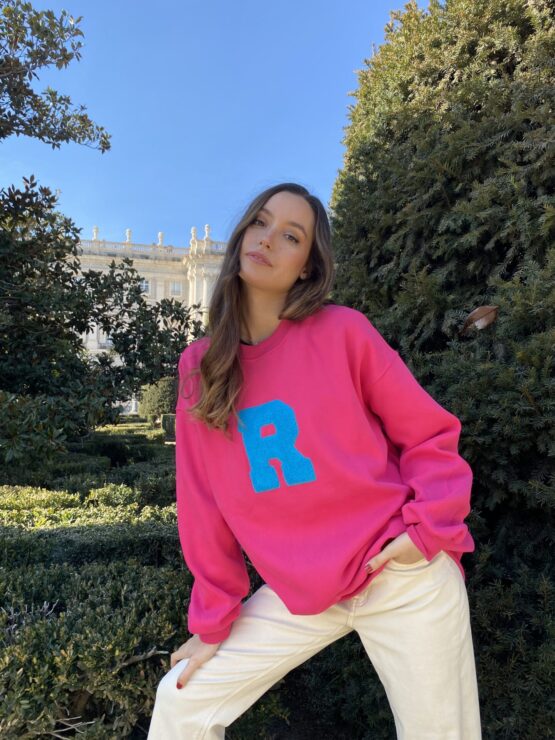 Sudadera R fucsia